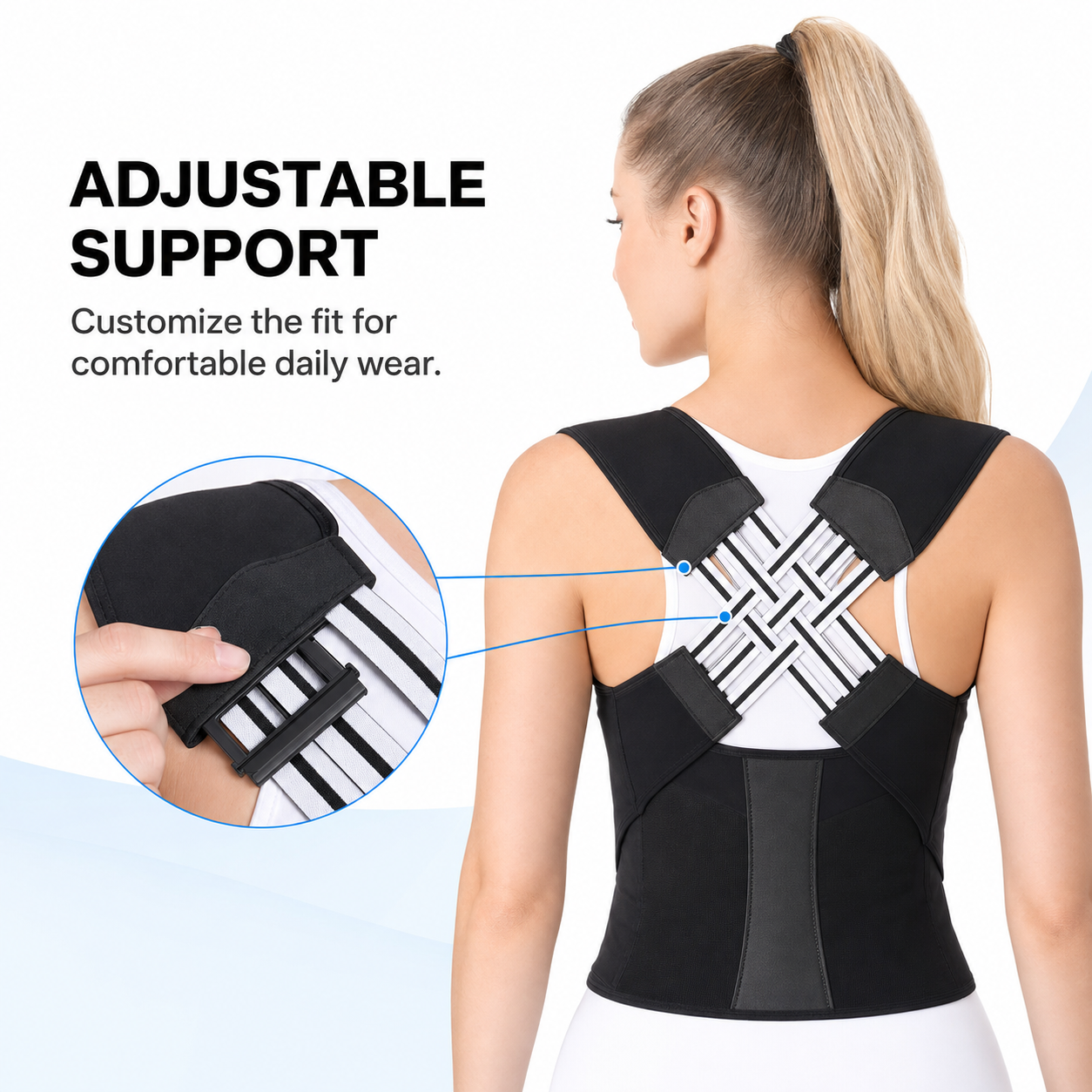 Posture Corrector Brace Pro – Adjustable Back Support